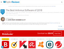 Tablet Screenshot of anti-virus-software-review.toptenreviews.com